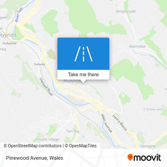 Pinewood Avenue map