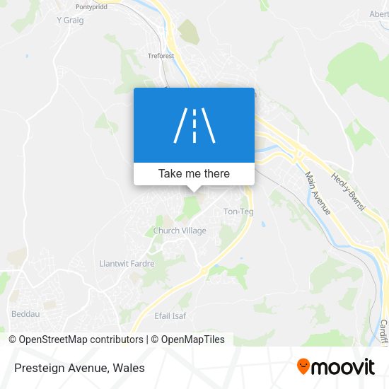 Presteign Avenue map