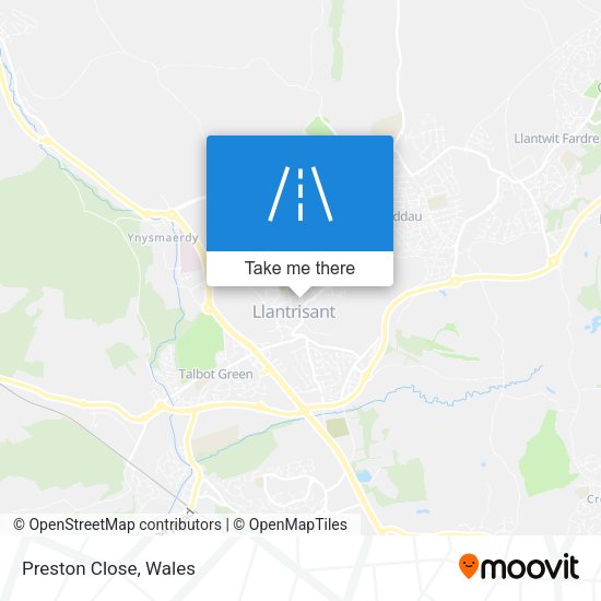 Preston Close map