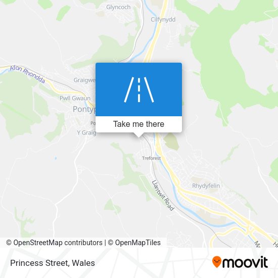 Princess Street map