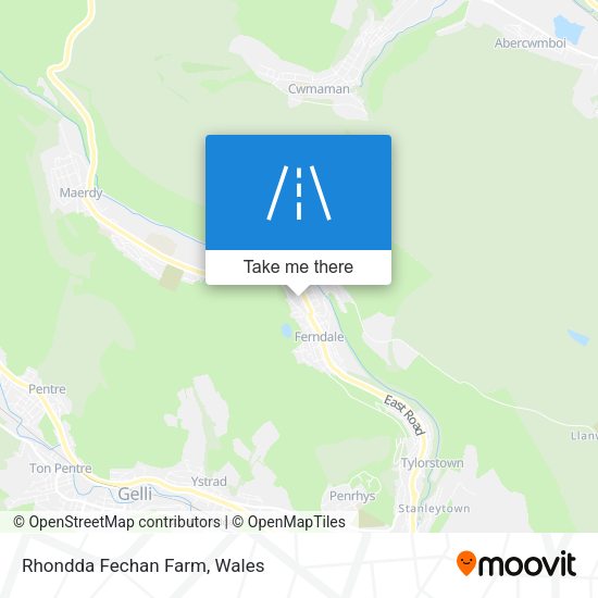 Rhondda Fechan Farm map