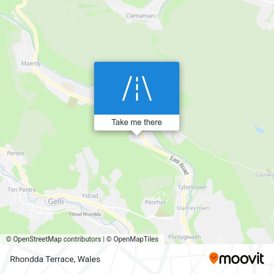 Rhondda Terrace map