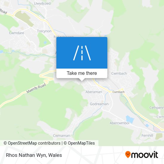 Rhos Nathan Wyn map