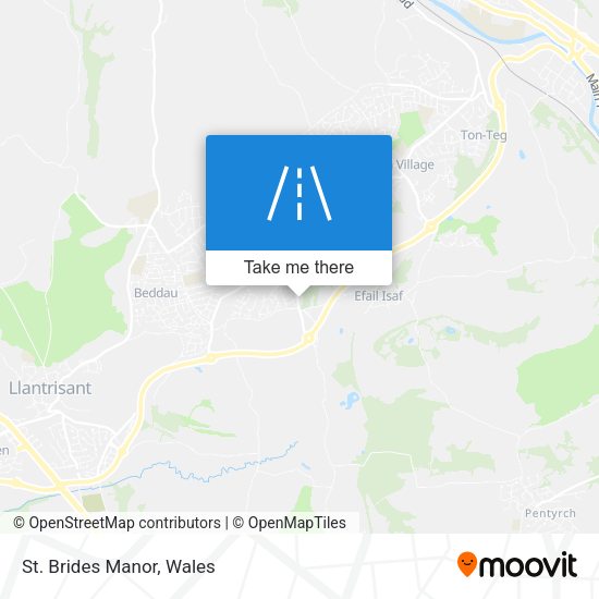 St. Brides Manor map