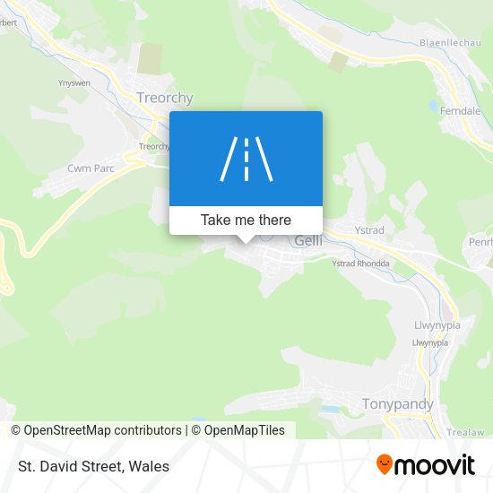 St. David Street map