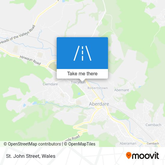 St. John Street map