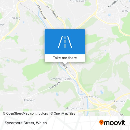 Sycamore Street map