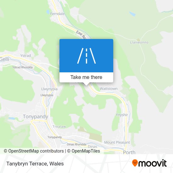 Tanybryn Terrace map
