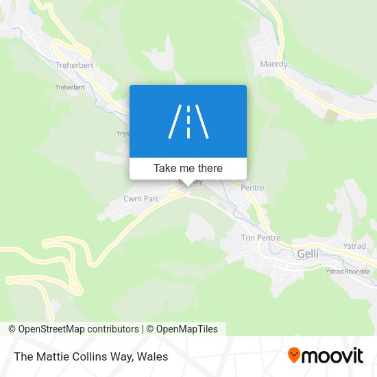 The Mattie Collins Way map