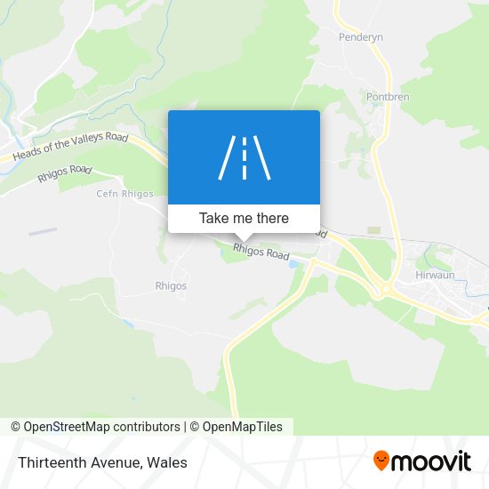 Thirteenth Avenue map