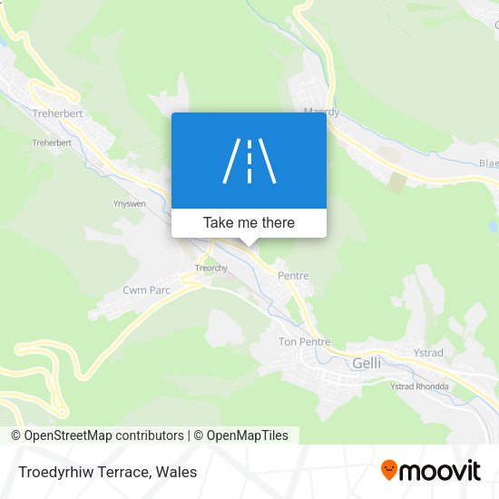 Troedyrhiw Terrace map