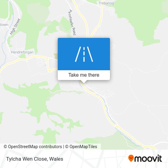 Tylcha Wen Close map
