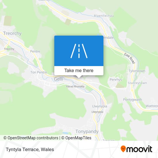 Tyntyla Terrace map