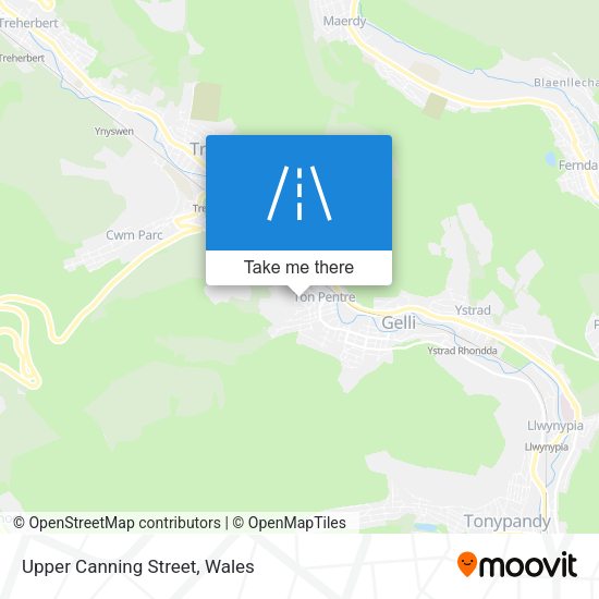 Upper Canning Street map
