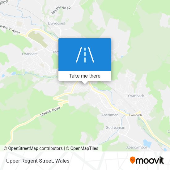 Upper Regent Street map