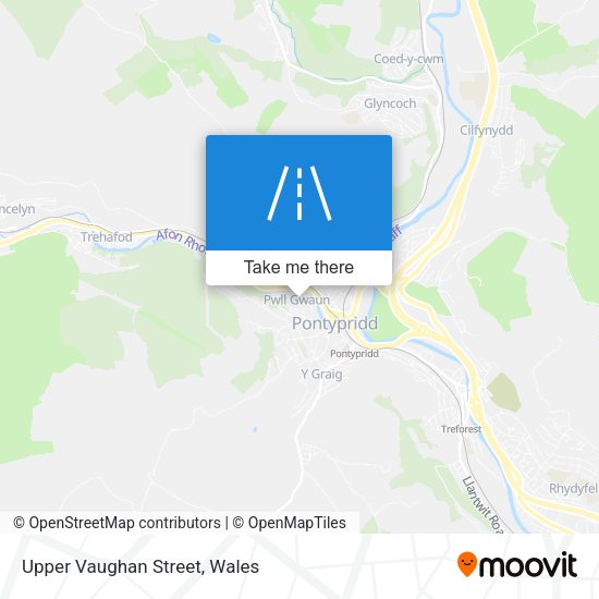 Upper Vaughan Street map