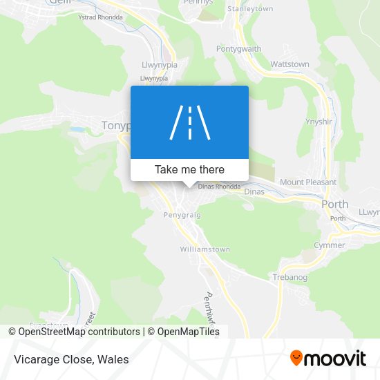 Vicarage Close map