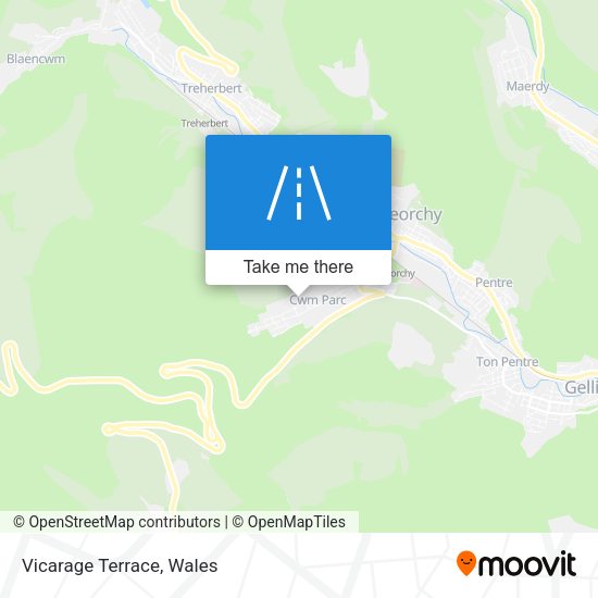 Vicarage Terrace map