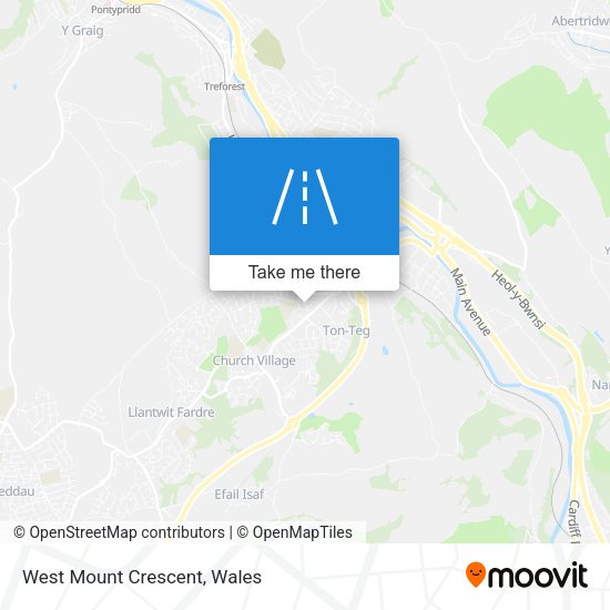 West Mount Crescent map