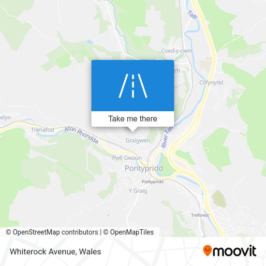 Whiterock Avenue map