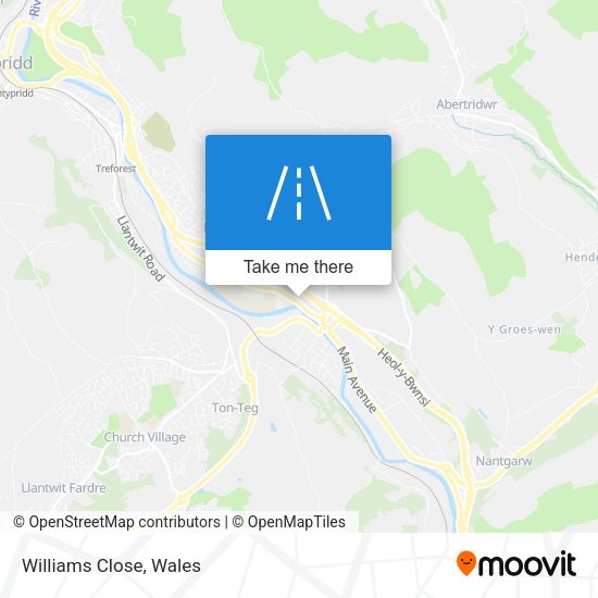 Williams Close map