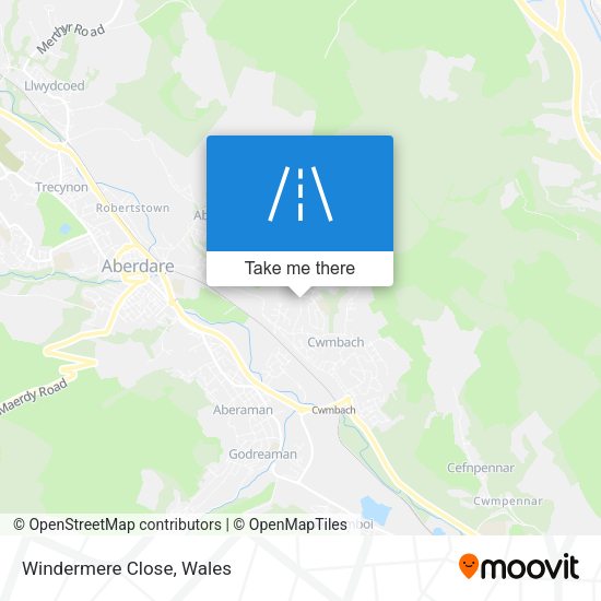 Windermere Close map