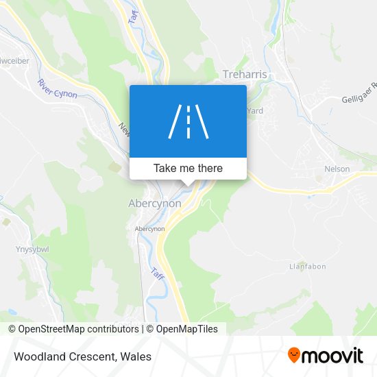 Woodland Crescent map