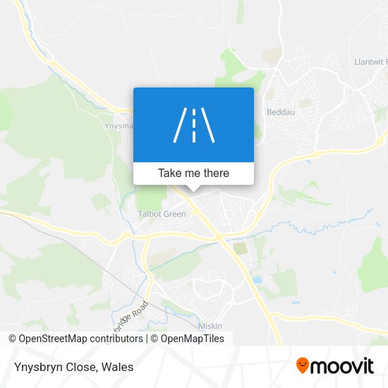 Ynysbryn Close map