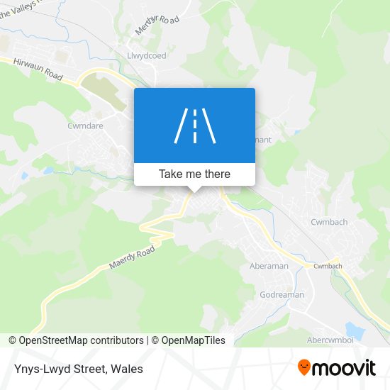 Ynys-Lwyd Street map