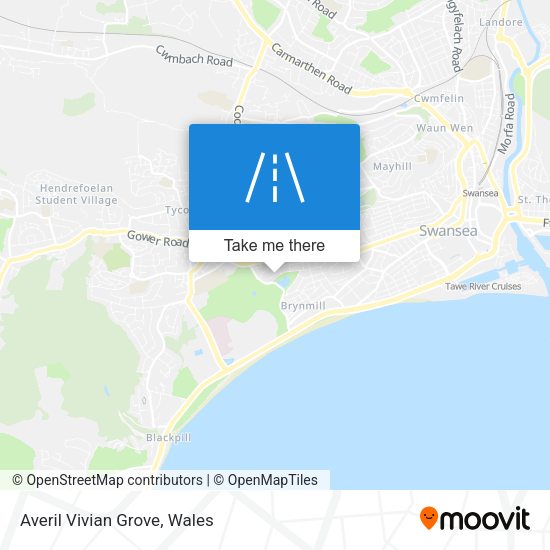 Averil Vivian Grove map
