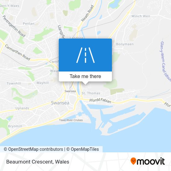 Beaumont Crescent map
