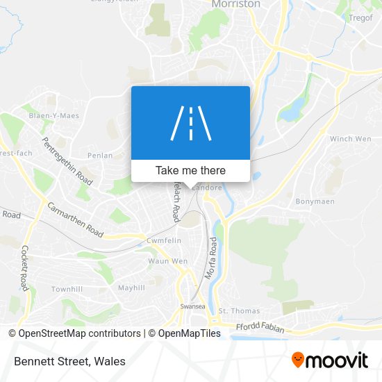 Bennett Street map