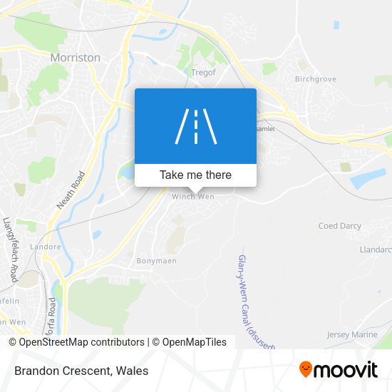 Brandon Crescent map