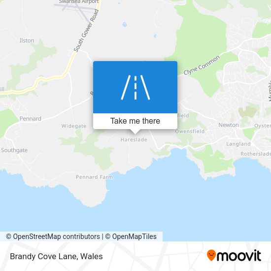 Brandy Cove Lane map