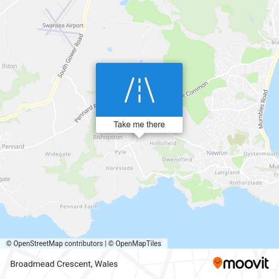 Broadmead Crescent map
