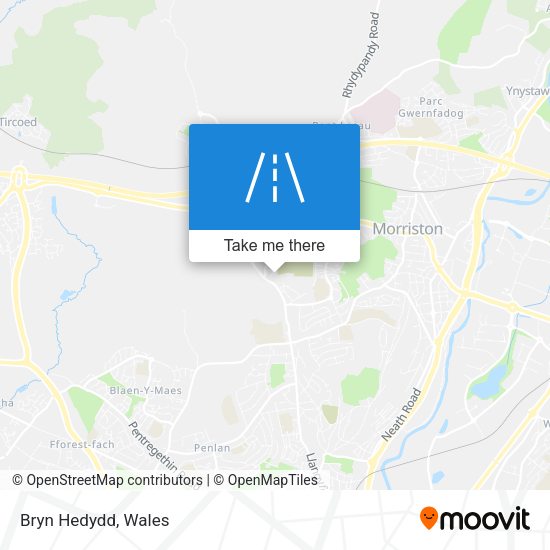 Bryn Hedydd map