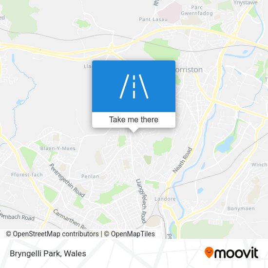 Bryngelli Park map