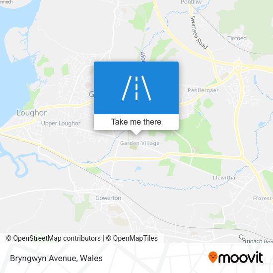 Bryngwyn Avenue map