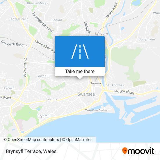 Brynsyfi Terrace map