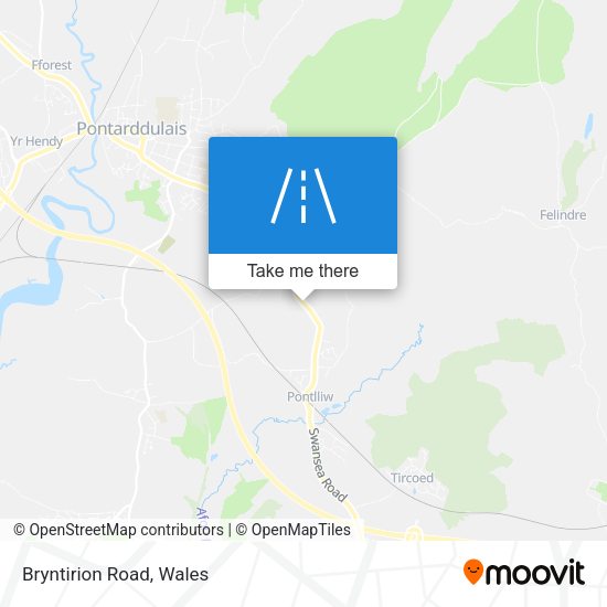Bryntirion Road map
