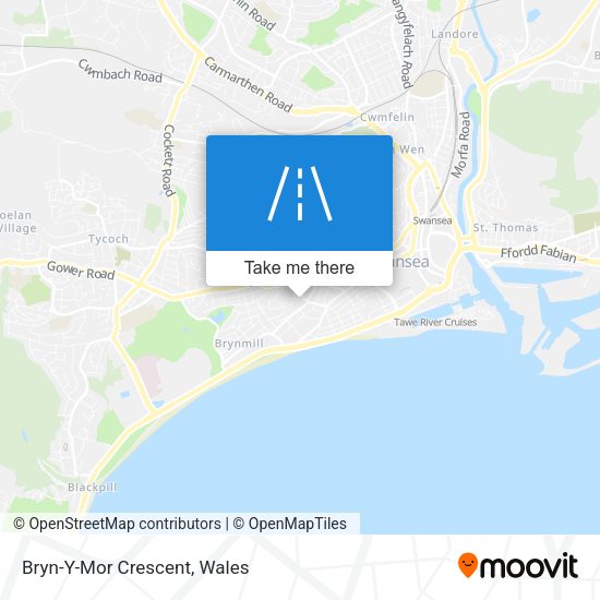 Bryn-Y-Mor Crescent map