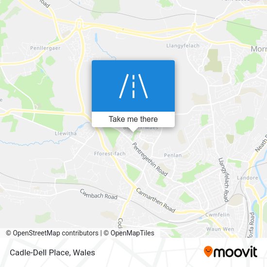 Cadle-Dell Place map