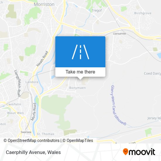 Caerphilly Avenue map