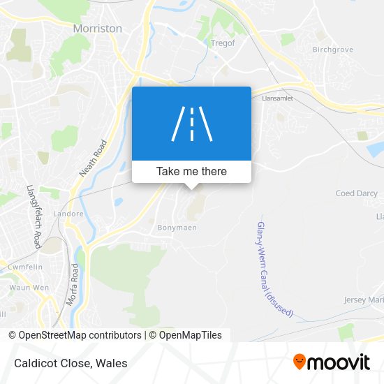 Caldicot Close map