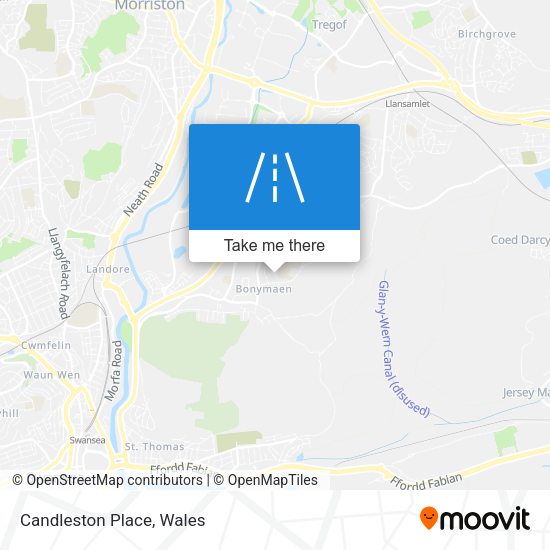 Candleston Place map