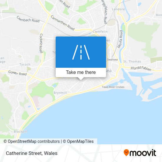Catherine Street map