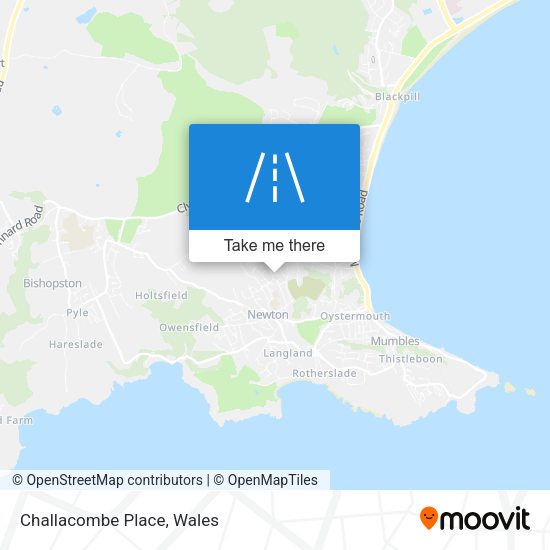 Challacombe Place map