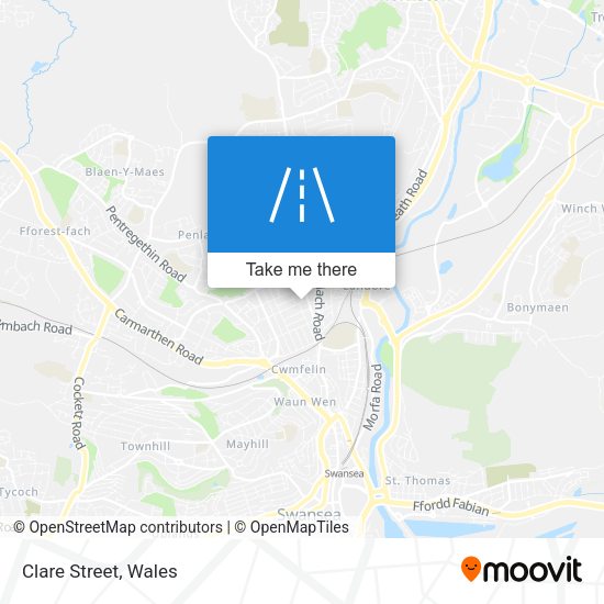 Clare Street map