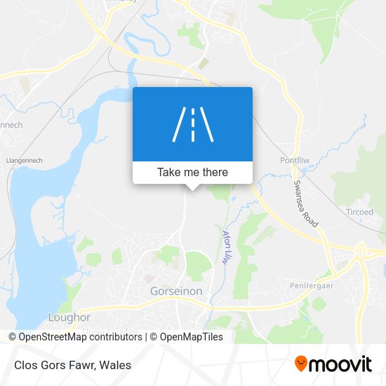 Clos Gors Fawr map
