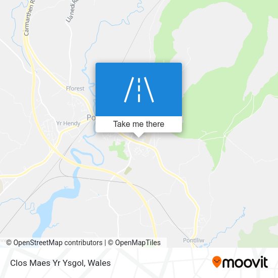 Clos Maes Yr Ysgol map